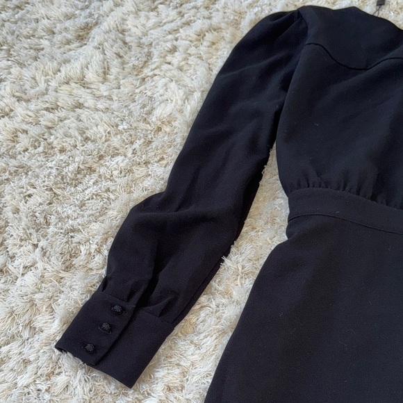 The Kooples Black Long Sleeve Dress us size 6/8 (kooples fr size 3)NEW - Picture 8 of 9